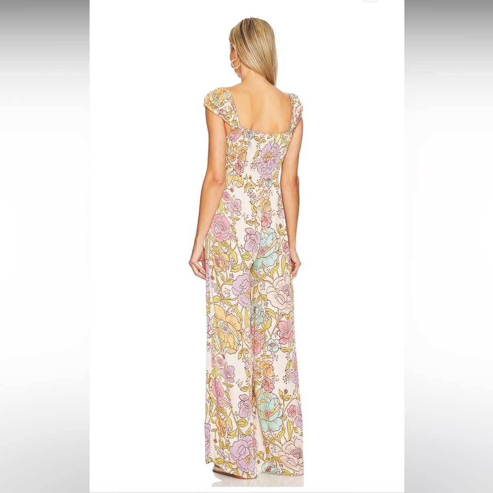 💐✨Free People Floral Jumpsuit in Pink and Yellow - Picture 6 of 10